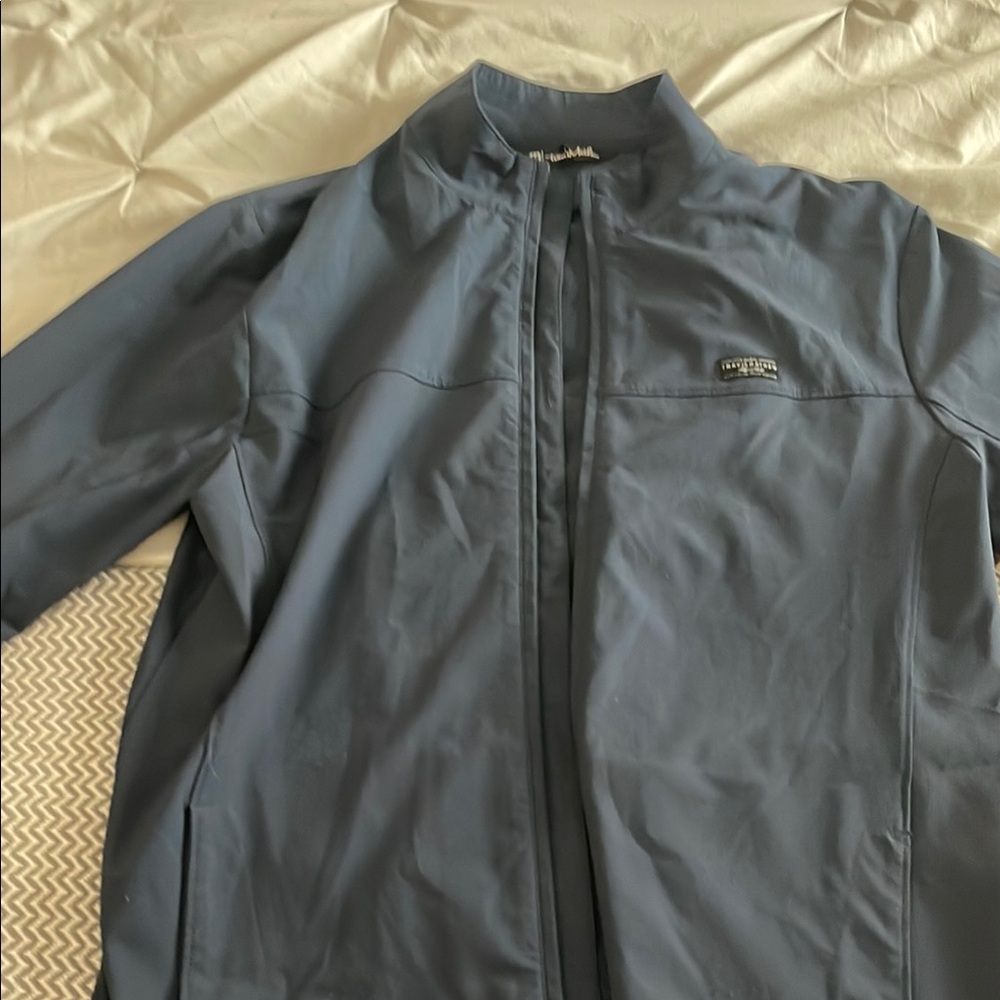 Travis Mathew Blue Windbreaker Lightweight Performance Jacket like new, worn onc